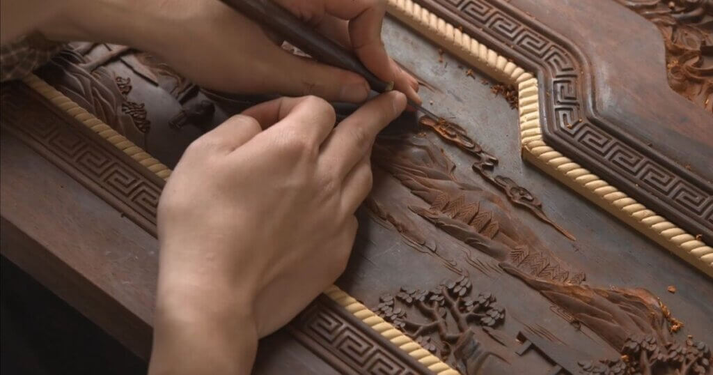 rosewood carving
